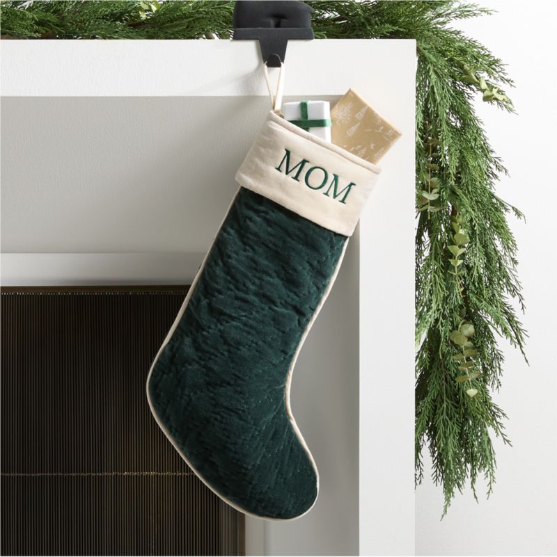 Quilted Velvet Christmas Stocking