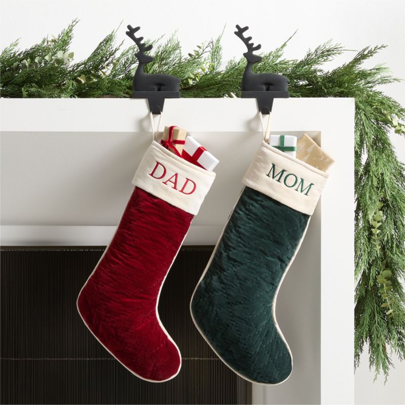 Quilted Velvet Christmas Stocking