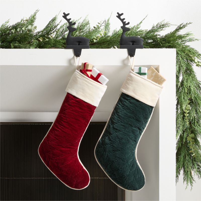 Quilted Velvet Christmas Stocking