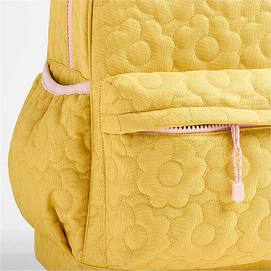 Quilted Yellow Flower Kids Backpacks and Lunch Box