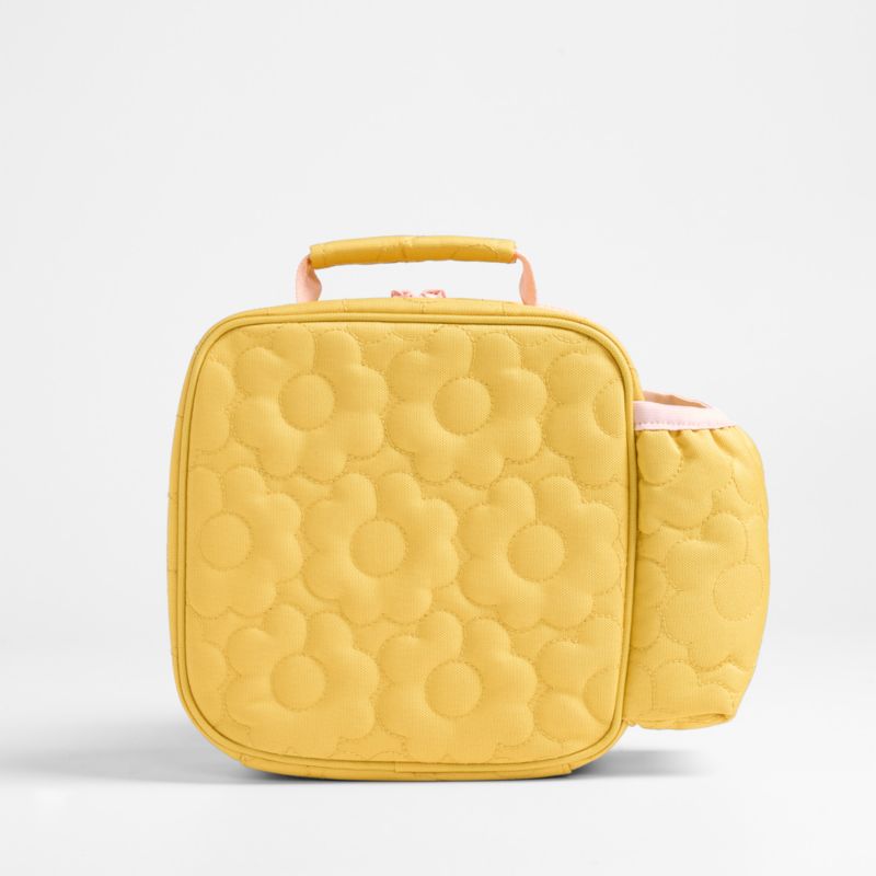 Quilted Yellow Flower Soft Insulated Kids Lunch Box - image 7 of 14