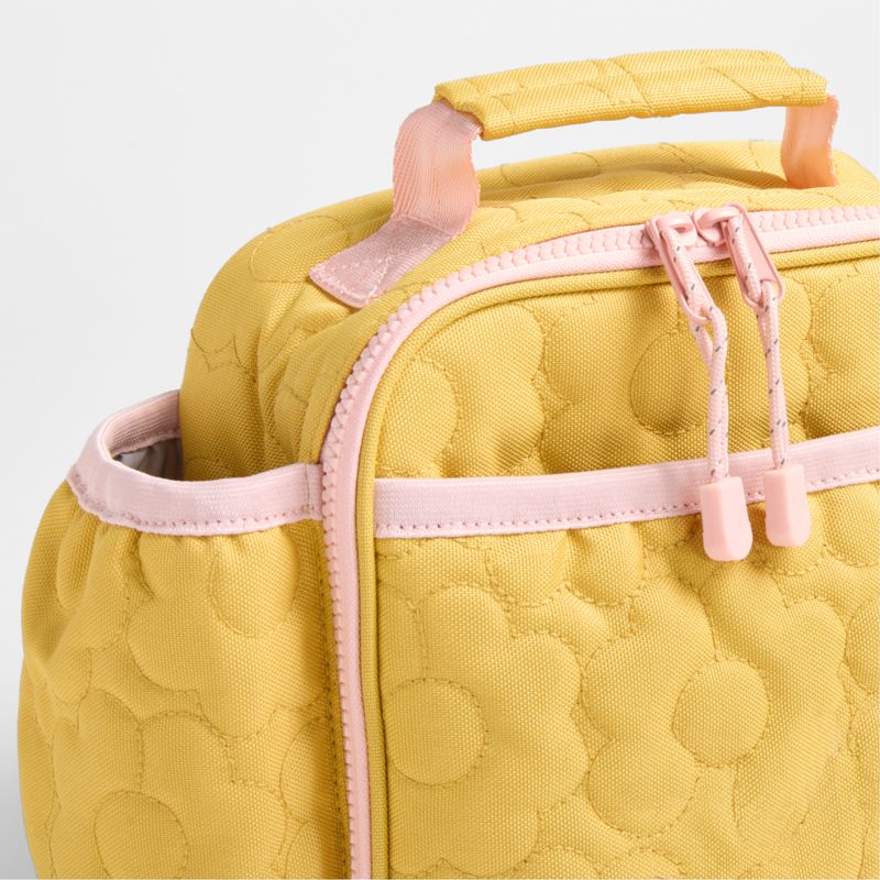 Quilted Yellow Flower Soft Insulated Kids Lunch Box - image 9 of 14