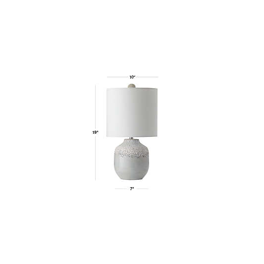 Quinn Grey and White Table Lamp 19"