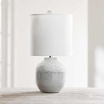 View Quinn Grey and White Table Lamp, Set of 2 details