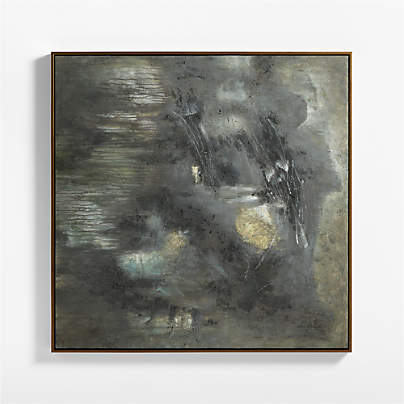 "Lava Rock" by Ruby 55" x 55" Framed Wall Art Print