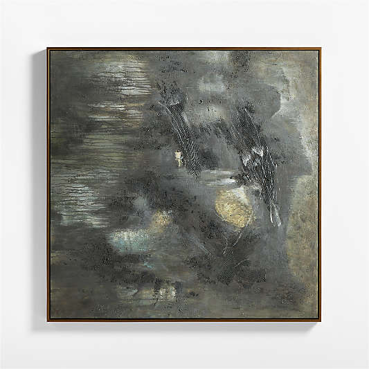 "Lava Rock" by Ruby 55" x 55" Framed Wall Art Print