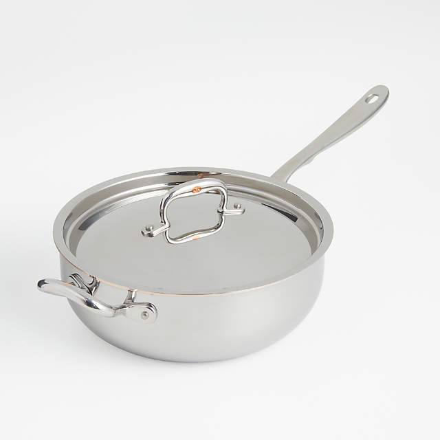 Crate & Barrel EvenCook Core 3.5 Qt. Stainless Steel Saucepan with Lid +  Reviews