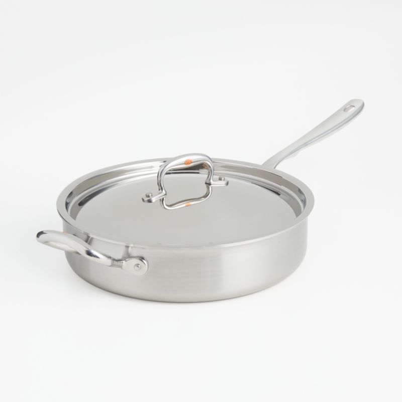 RFN by Ruffoni Stainless Steel 3.5-Qt. Sauté Pan | Crate and Barrel