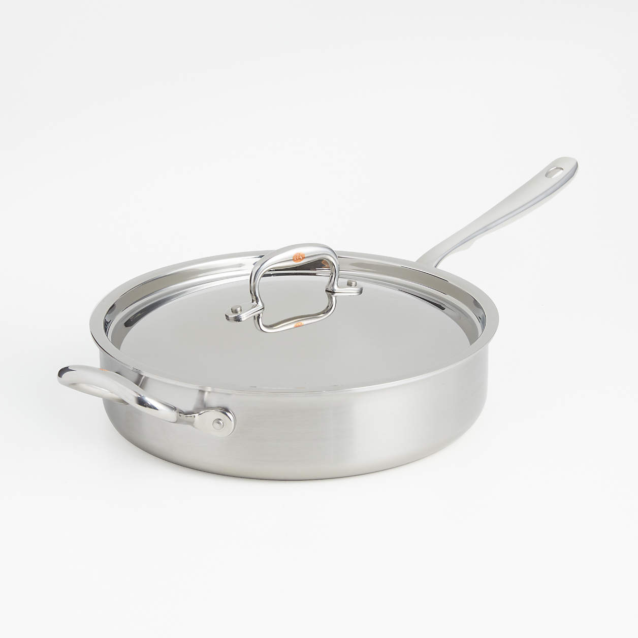 RFN by Ruffoni Stainless Steel 3.5-Qt. Sauté Pan + Reviews | Crate & Barrel