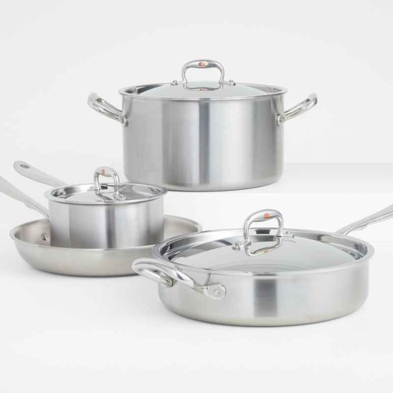 RFN by Ruffoni Stainless Steel 7Piece Cookware Set Crate & Barrel