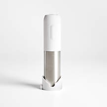Rabbit White Compact Electric Wine Opener | Crate & Barrel