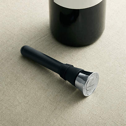 OXO SteeL Vacuum Wine Saver and Preserver with Two Stoppers,Silver