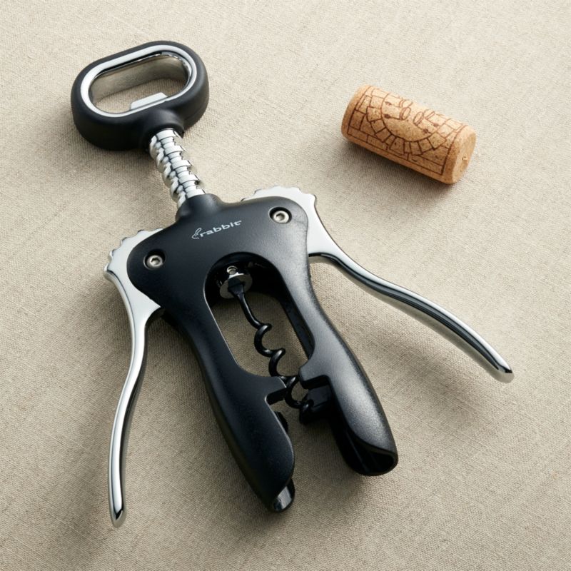 Rabbit Automatic Electric Corkscrew Wine Bottle Opener, One Size, Silver