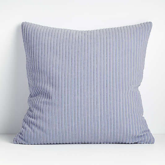 Rae Light Blue 23" Pillow with Down-Alternative Insert