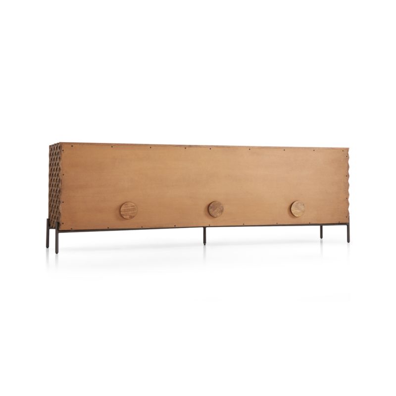 Raffael Carved Wood Storage Media Console - image 9 of 15