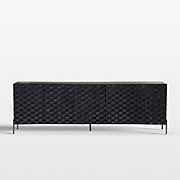 Raffael 82" Grey Wash Wood Storage Media Console