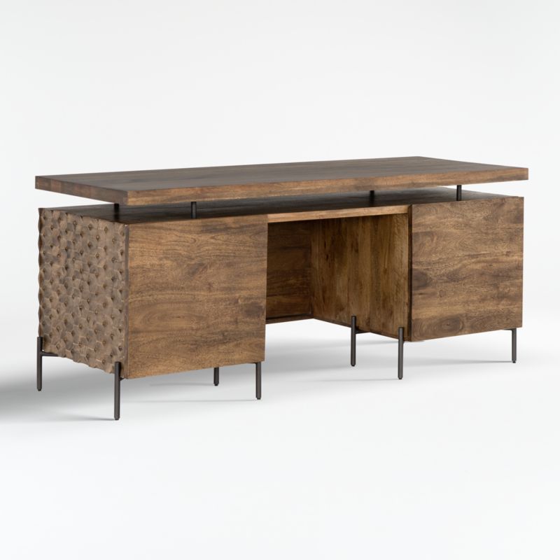 Raffael Carved Wood Executive Desk - image 4 of 11