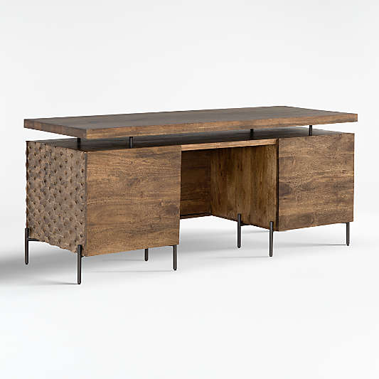 Raffael Carved Wood Executive Desk