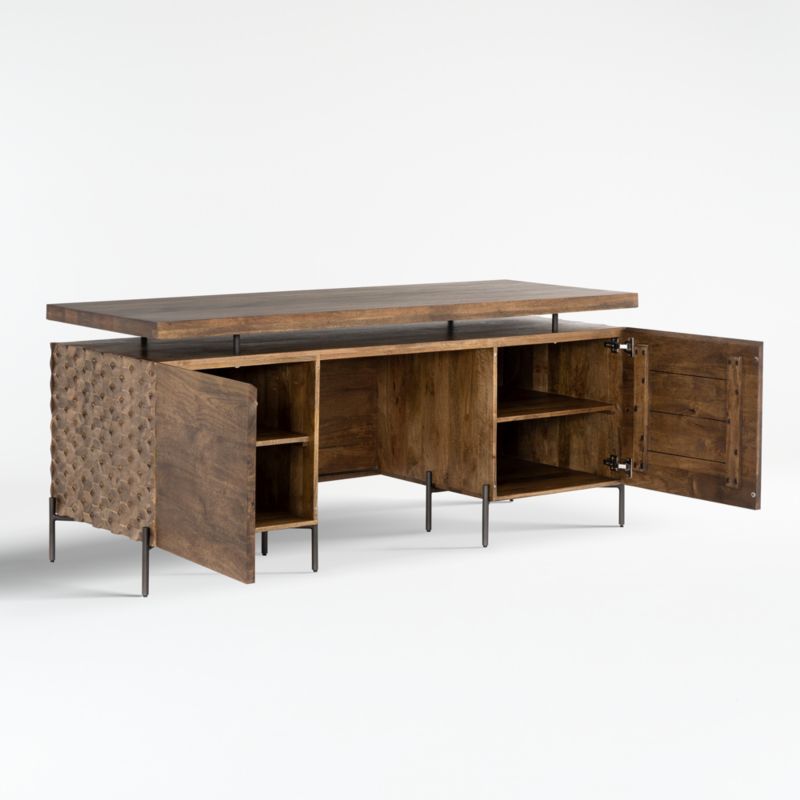 Raffael Carved Wood Executive Desk - image 5 of 11