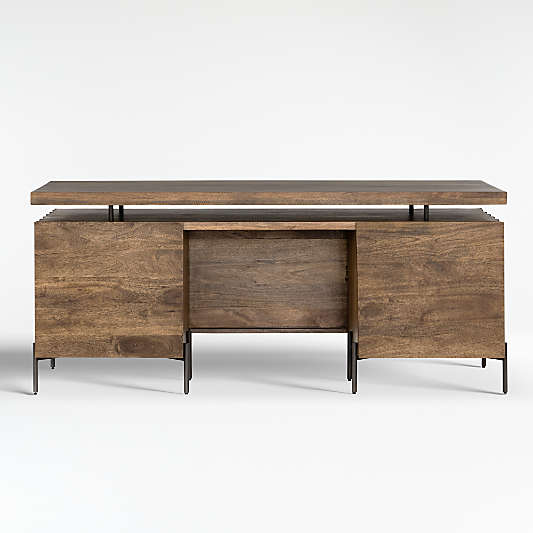 Raffael Carved Wood Executive Desk