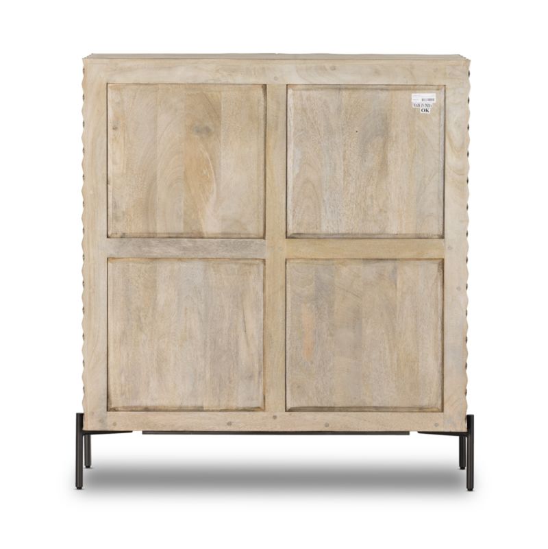 Raffael Grey Wash Wood Bar Cabinet with Storage - image 6 of 9