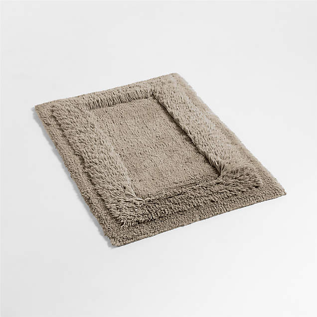 Raffee Fluffy Cotton Bath Mats Crate & Barrel