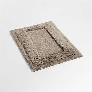 20 in. x 32 in. Beige Half Circle Cotton Bathmat with Tassels Hand-Woven  Bohemian Rugs with Rug Non-Slip Pad PUYG7S - The Home Depot