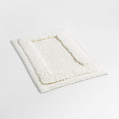 View Raffee White Fluffy Cotton Bath Mat details
