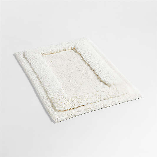 White Bath Mats Crate & Barrel