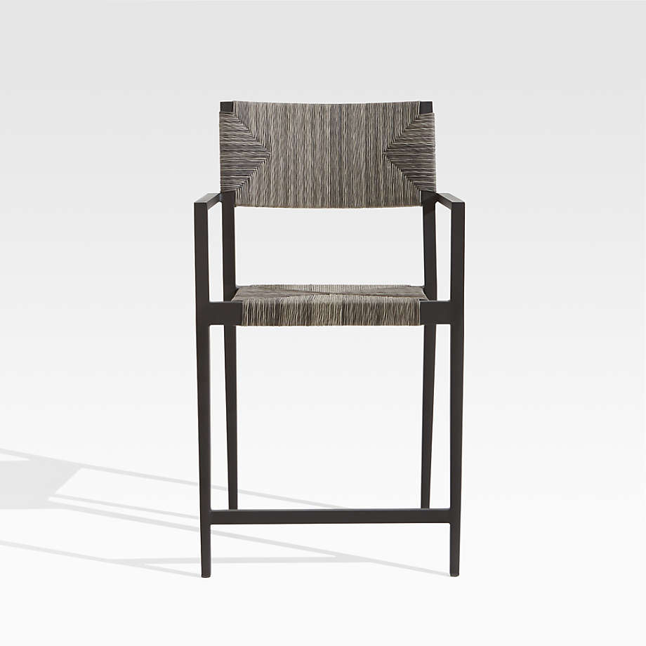 Railay All Weather Woven Wicker Outdoor, Ford Grey White Wicker Outdoor Bar Stool
