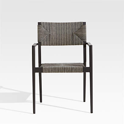 Railay All Weather Woven Wicker Outdoor, Outdoor Wicker Dining Chairs With Arms