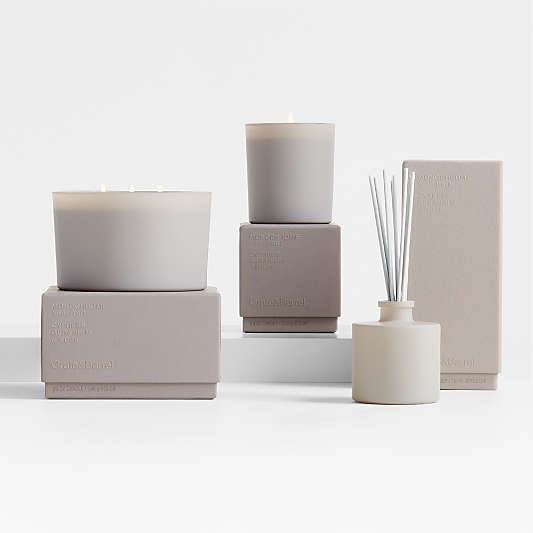 Monochrome No. 5 Rain Scented Candles and Reed Diffuser - Cypress, Geranium and Musk