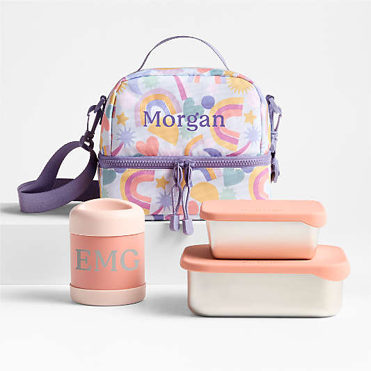 Rainbow Dreams Kids Lunch Box Bundle