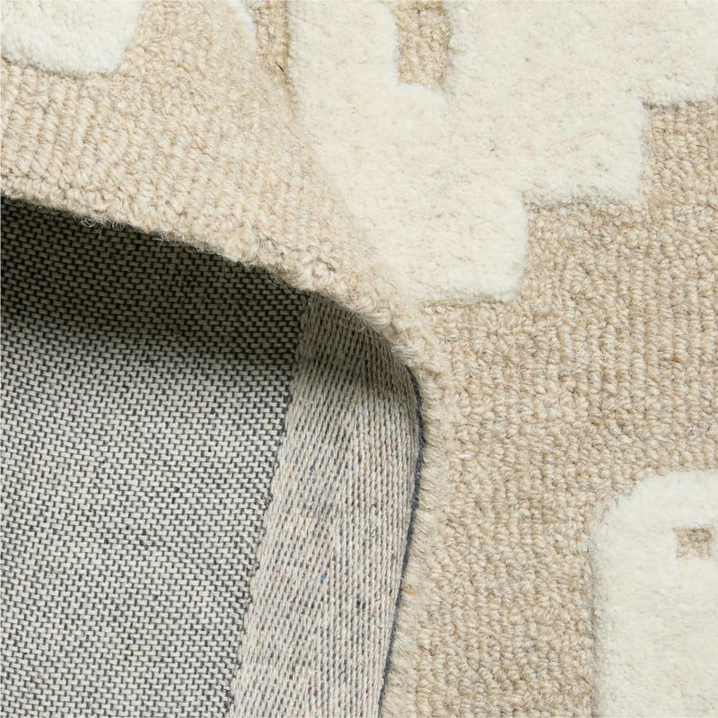 Rainforest Off-White Hand-Tufted Wool Kids Area Rug 8'x10' - image 3 of 4