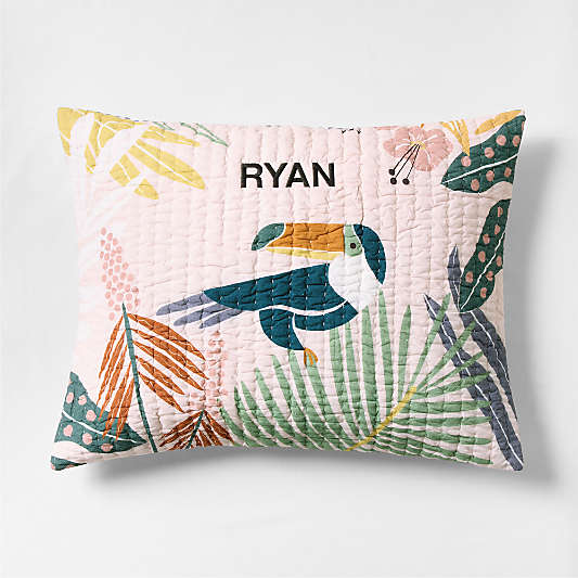 Rainforest Dreams Organic Cotton Kids Pillow Sham