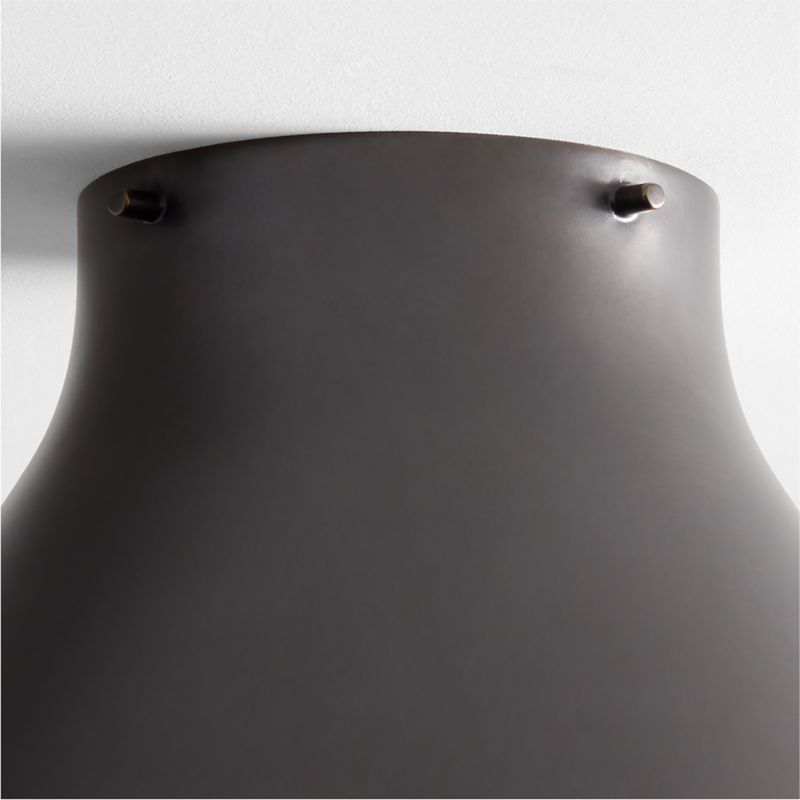 Rainier Black Conical Flush Mount Light - image 3 of 6