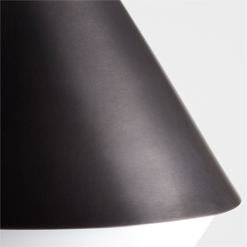 Rainier Black Conical Flush Mount Light - image 2 of 6