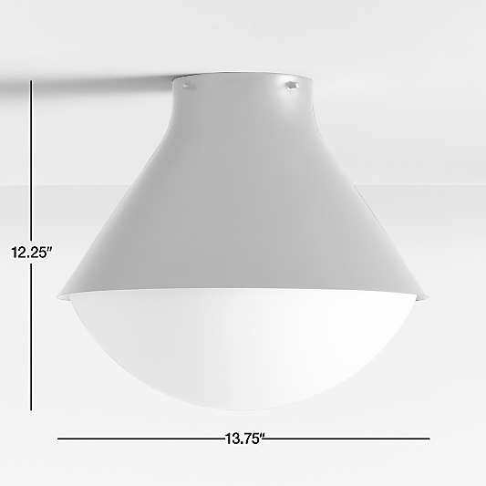 Rainier Brass Conical Flush Mount Light