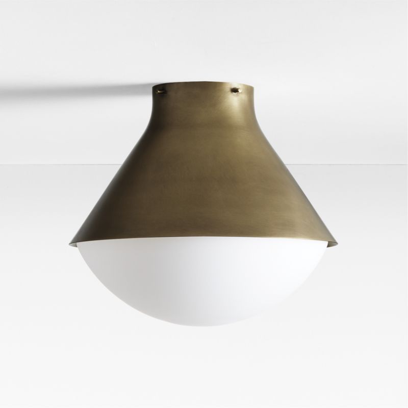 Rainier Brass Conical Flush Mount Light - image 5 of 7