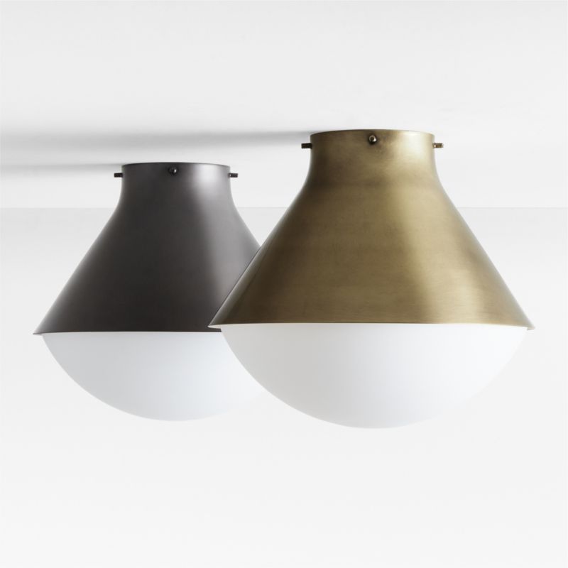 Rainier Brass Conical Flush Mount Light - image 6 of 7