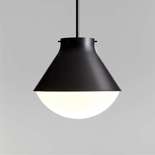 Rainier Black Conical Pendant Light