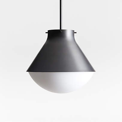 Black conical deals pendant light