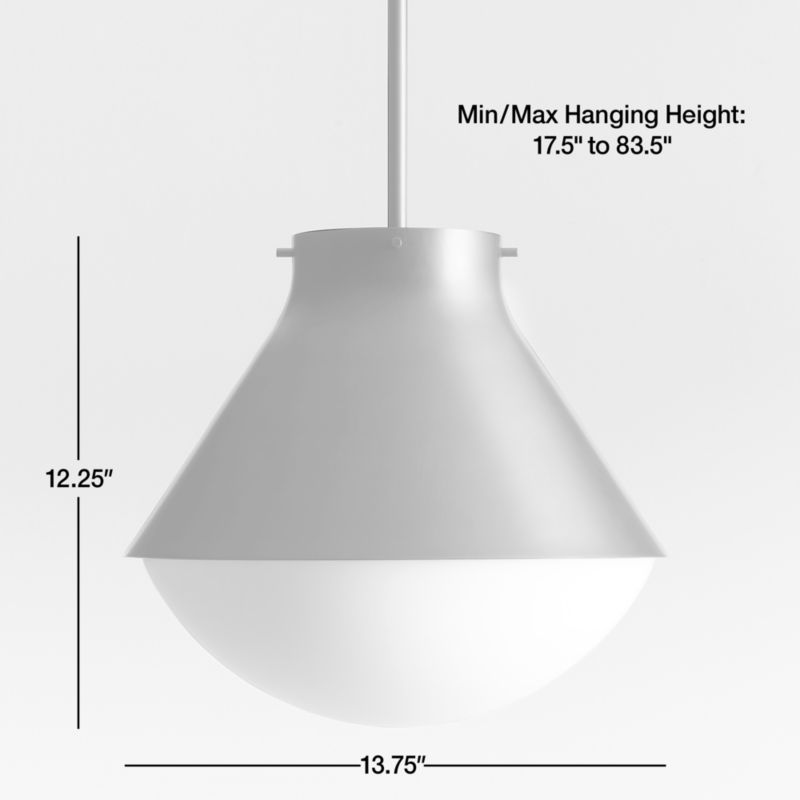 View Rainier Black Conical Pendant Light - image 3 of 18