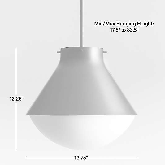 Rainier Black Conical Pendant Light