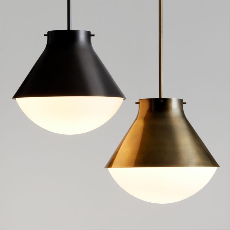 Rainier Black Conical Pendant Light - image 3 of 18