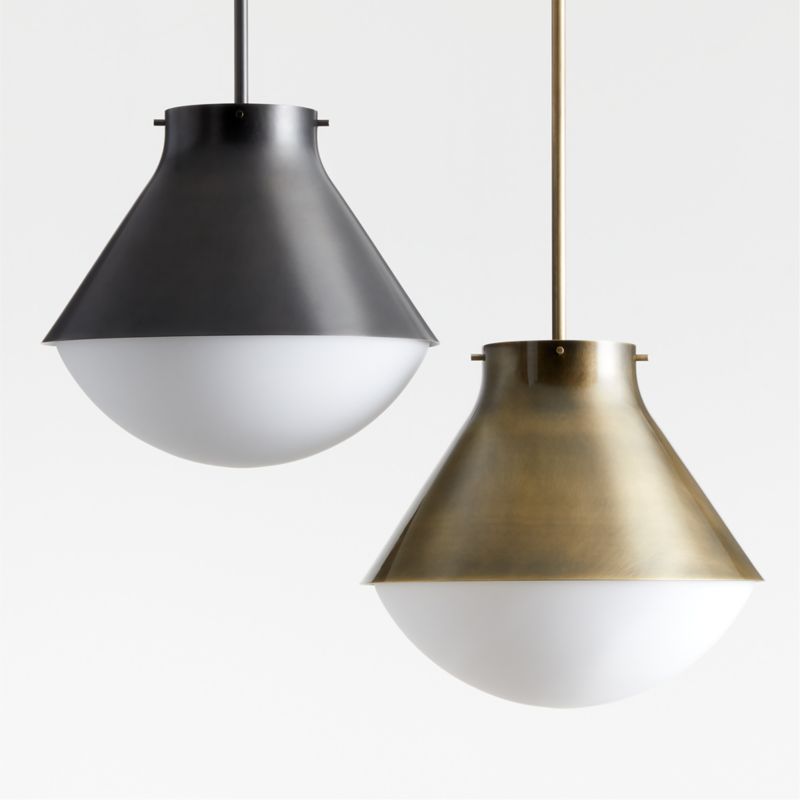 Rainier Black Conical Pendant Light - image 8 of 18