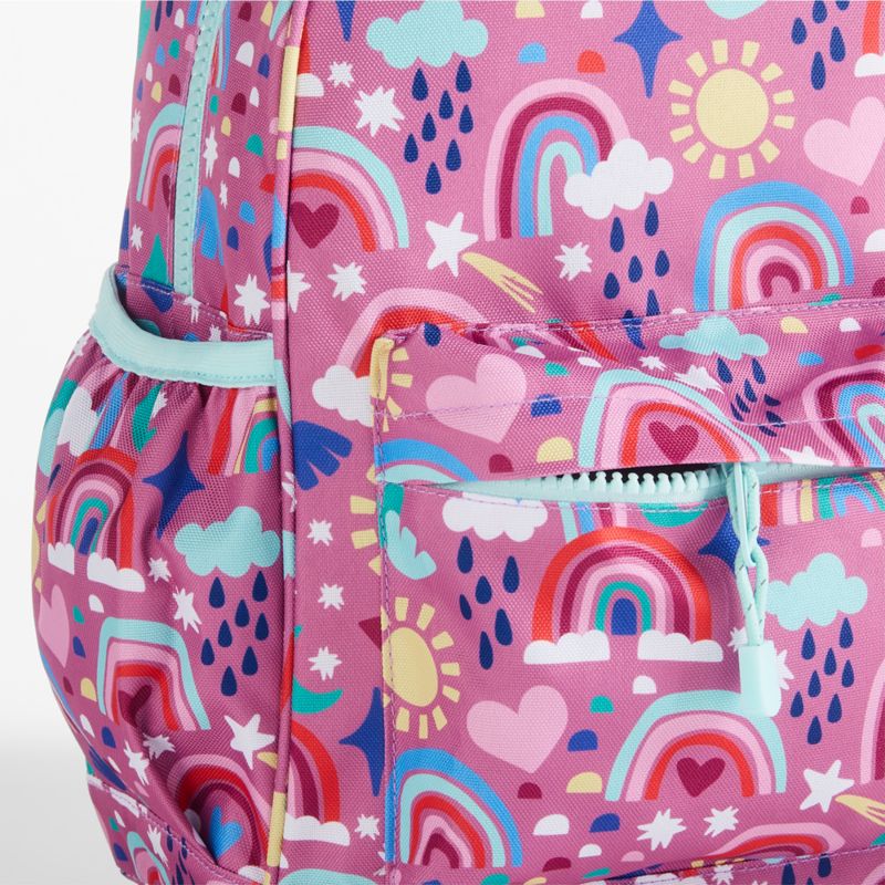 Rainy Rainbows Medium Kids Backpack with Side Pockets - image 7 of 12