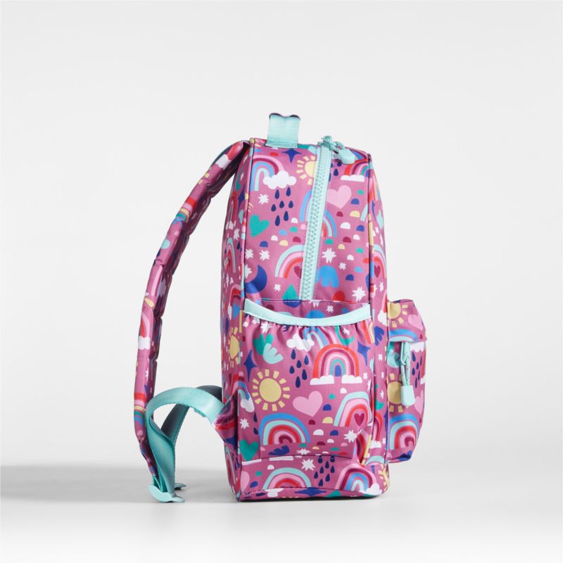 Rainy Rainbows Medium Kids Backpack with Side Pockets - image 4 of 12