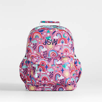 Medium Kids Rainbow Personalized Backpack for School + Reviews | Crate &  Kids