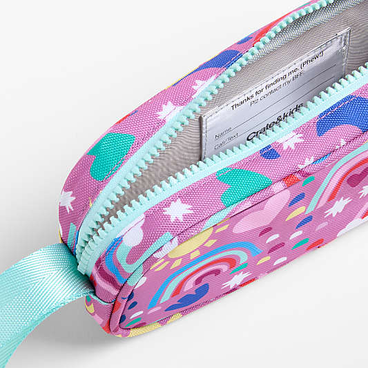 Rainy Rainbows Soft Kids Pencil Case